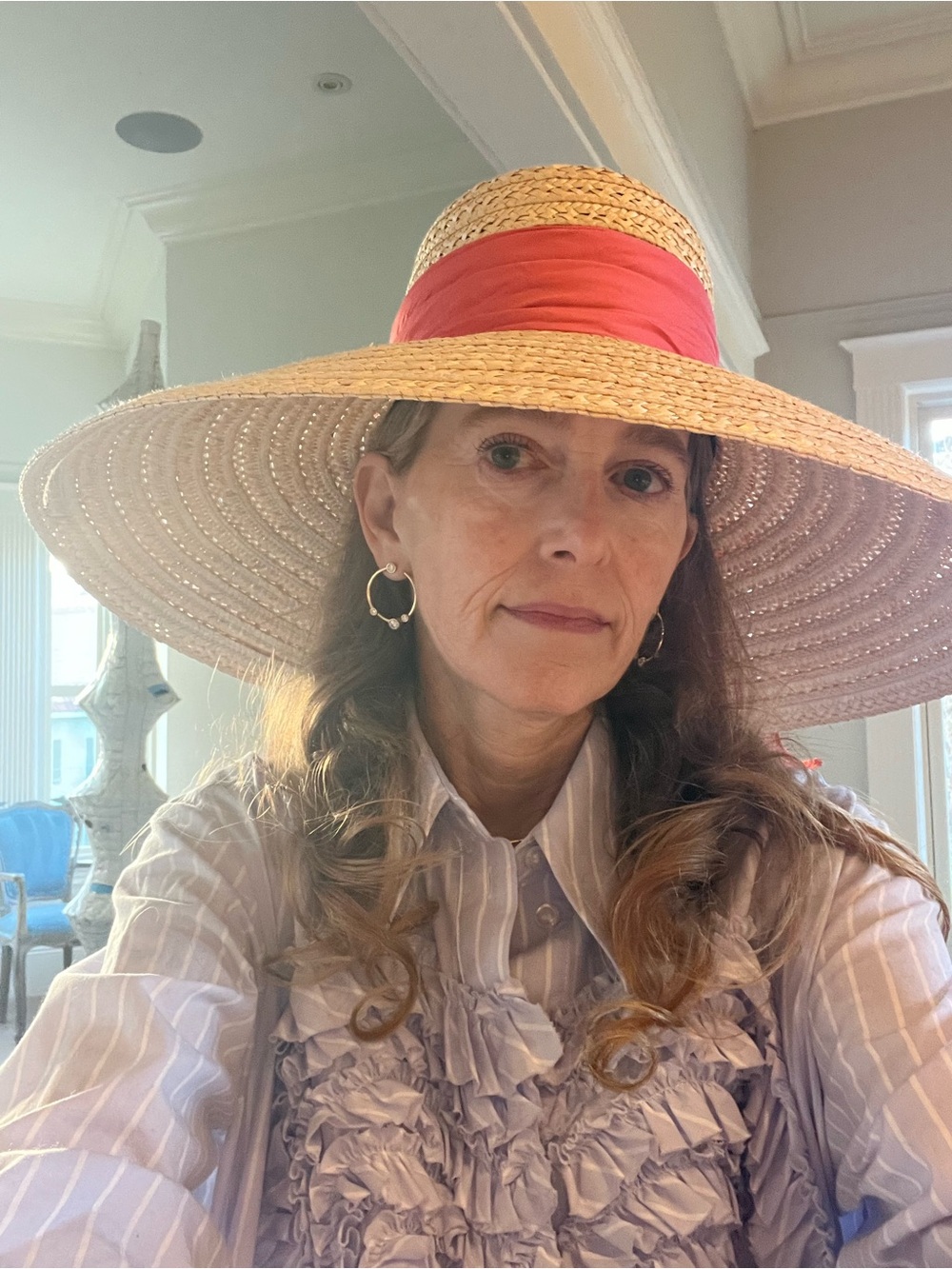 Eugenia Kim large brim Straw Sun Hat - Picture 2 of 6